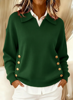 Riley™ | Collared V-Neck Sweater