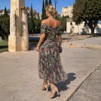 Mikaela™ | Tummy-Control Off-Shoulder Maxi Dress