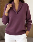 Zena™ | Elegant V-Neck Sweater