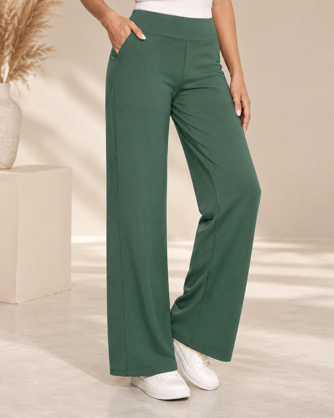 Lize™ | Comfortable Stretch Trousers With Wide Legs