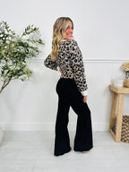 Vivienne™ | Tummy Control Wide-Leg Black Jeans