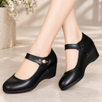 Nola™ | Orthopedic Leather Wedge Shoes
