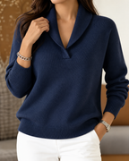 Zena™ | Elegant V-Neck Sweater