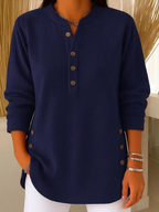 Mia™ | Buttoned Henley Tunic