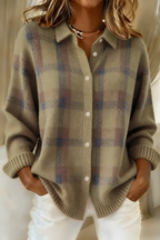 Bernadette™ | Checked Cardigan