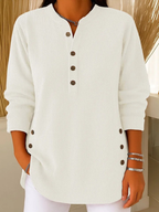 Mia™ | Buttoned Henley Tunic