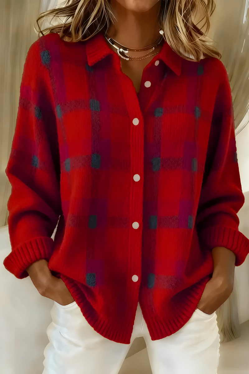 Bernadette™ | Checked Cardigan