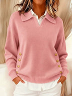 Riley™ | Collared V-Neck Sweater