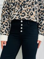 Vivienne™ | Tummy Control Wide-Leg Black Jeans