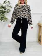 Vivienne™ | Tummy Control Wide-Leg Black Jeans