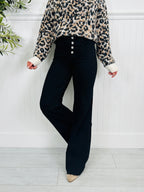 Vivienne™ | Tummy Control Wide-Leg Black Jeans