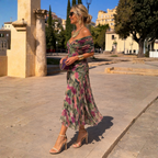 Mikaela™ | Tummy-Control Off-Shoulder Maxi Dress