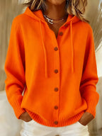 Tessa™ | Cozy Buttoned Hooded Cardigan