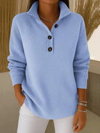 Joanna™ | V-Neck Polo Sweater