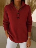 Joanna™ | V-Neck Polo Sweater