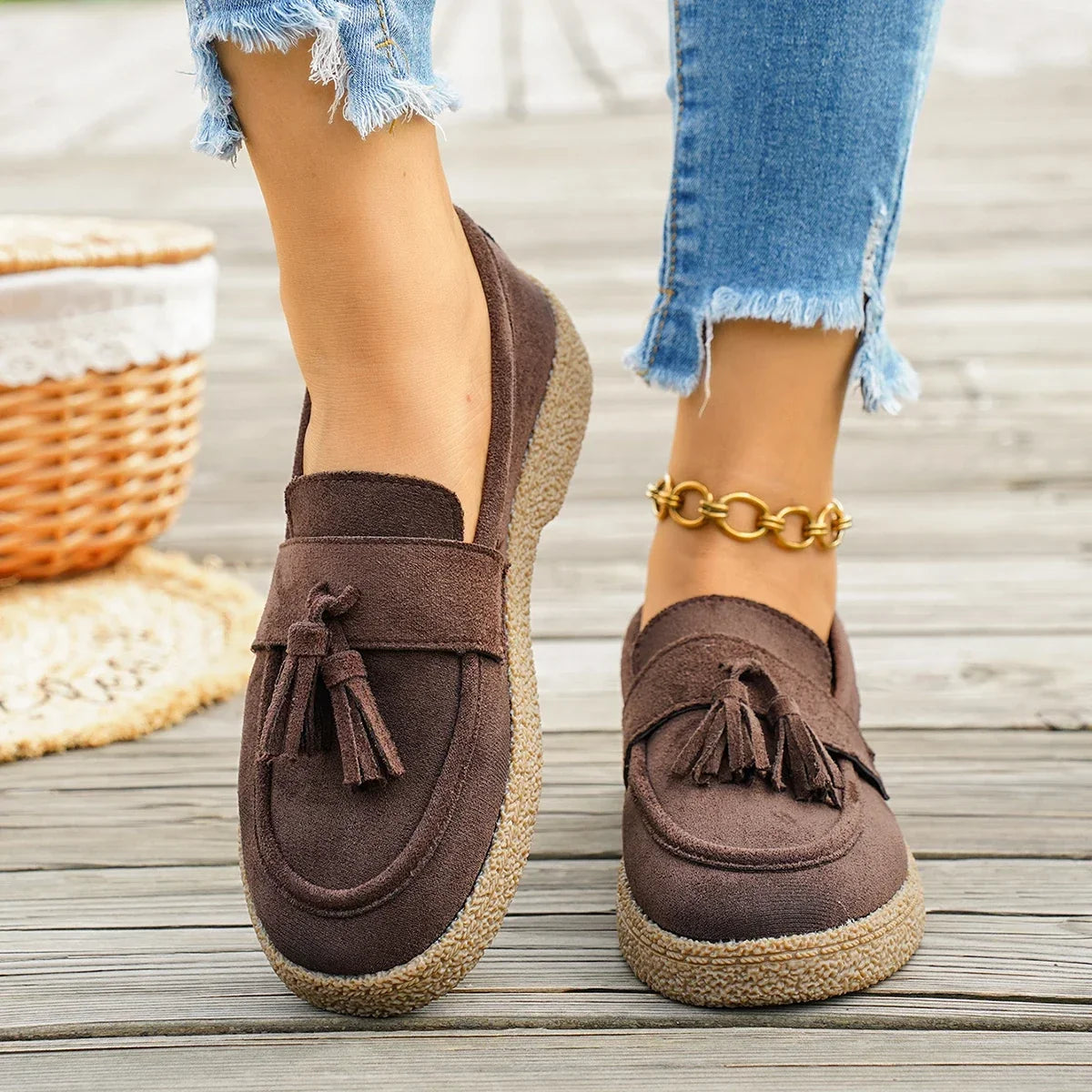 Elizabeth™ | Suede Tassel Loafers
