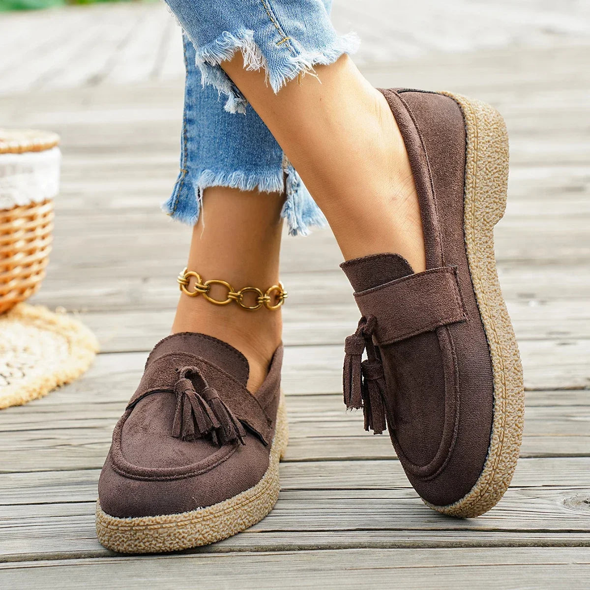Elizabeth™ | Suede Tassel Loafers