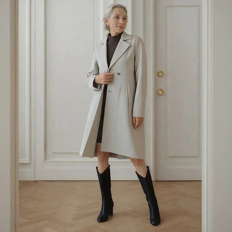 Lady Luxe™ Velvet-Lined Statement Coat