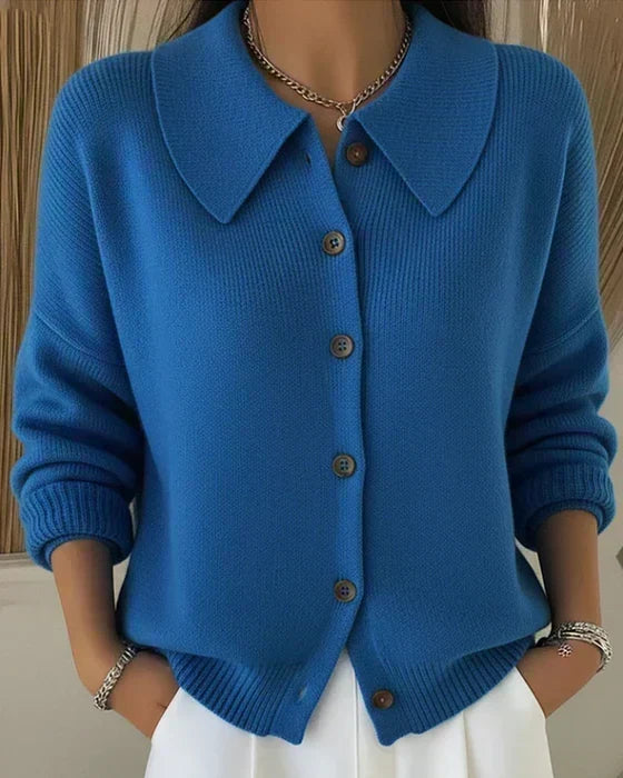 Clara™ | Collared Button Cardigan