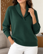 Zena™ | Elegant V-Neck Sweater