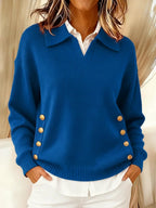 Riley™ | Collared V-Neck Sweater