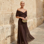 Mikaela™ | Tummy-Control Off-Shoulder Maxi Dress