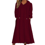 Noelle™ | Women's Plush Hooded Lounge Dress