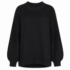 Rosalind™ | Crochet-Shoulder Lantern Sleeve Sweater