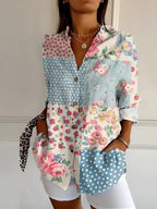 Melodie™ | Elegant Floral Button Shirt