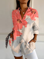 Melodie™ | Elegant Floral Button Shirt