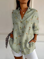 Melodie™ | Elegant Floral Button Shirt