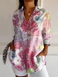 Melodie™ | Elegant Floral Button Shirt